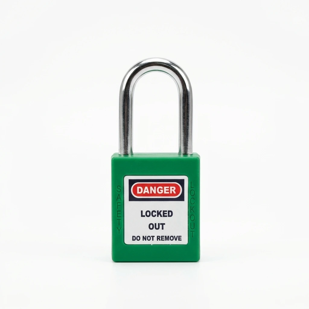 CANDADO DE BLOQUEO VERDE 38 MM (METÁLICO)