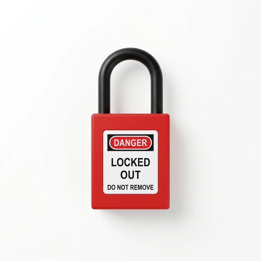 SMALL RED LOTO PADLOCK (DIELECTRIC)